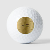 Bild von metallischem Gold - rostfreier Stahllook Golfball (Vorderseite)
