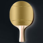 Bild von metallischem Gold - rostfreier Stahllook Tischtennis Schläger<br><div class="desc">Ein einfaches und modernes Bild mit metallischer goldener Textur mit glänzender Goldlinie und individueller Monografie.</div>