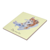 Bild von niedlichem Hündchen-Sheba inu und Teddy Fliese (Seite)