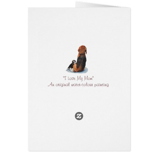 Bild von niedlicher Hündin-Beagle-Kuschelmutter (Hinten)