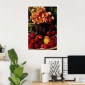 Bild von Obst und Blume Poster (Heimbüro)