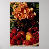 Bild von Obst und Blume Poster (Vorne)