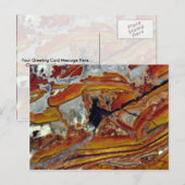 Bild von Orange und Gelb Jasper Postkarte (Vorne/Hinten)