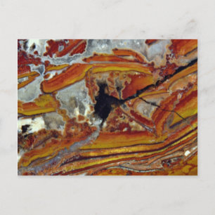 Bild von Orange und Gelb Jasper Postkarte