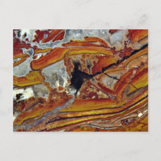 Bild von Orange und Gelb Jasper Postkarte (Vorderseite)