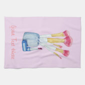 Bild von rosa Make-up Bürsten in der Halterung Geschirrtuch (Horizontal)