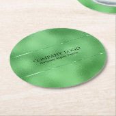 Bild von schimmerndem, rieselfähigem Imitat Runder Pappuntersetzer (Angewinkelt)