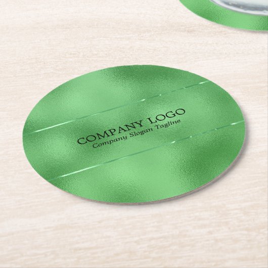 Bild von schimmerndem, rieselfähigem Imitat Runder Pappuntersetzer (Angewinkelt)