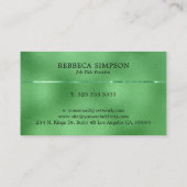 Bild von schimmerndem, rieselfähigem Imitat Visitenkarte (Rückseite)