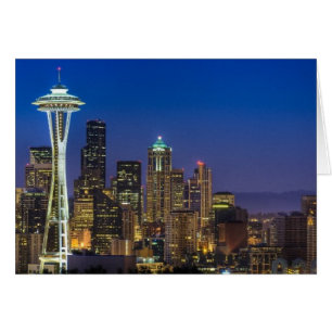 Bild von Seattle Skyline in den Morgenstunden.