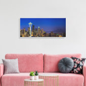 Bild von Seattle Skyline in den Morgenstunden. Leinwanddruck (Insitu (Wohnzimmer))