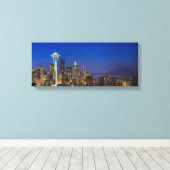 Bild von Seattle Skyline in den Morgenstunden. Leinwanddruck (Insitu (Holzboden))