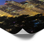 Bild von Seattle Skyline in den Morgenstunden. Poster (Ecke)