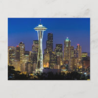 Bild von Seattle Skyline in den Morgenstunden.