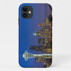 Bild von Seattle-Skylinen in Morgenstunden iPhone 11 Hülle