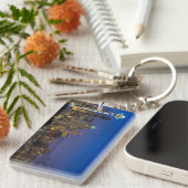 Bild von Seattle-Skylinen in Morgenstunden Schlüsselanhänger (Vorderseite rechts)