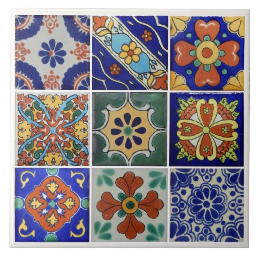 Bild von Talavera Tile auf 6 x 6 Keramiken Tile Fliese (Vorderseite)