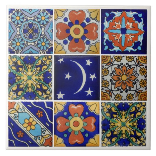 Bild von Talavera Tile auf 6 x 6 Keramiken Tile Fliese (Vorderseite)