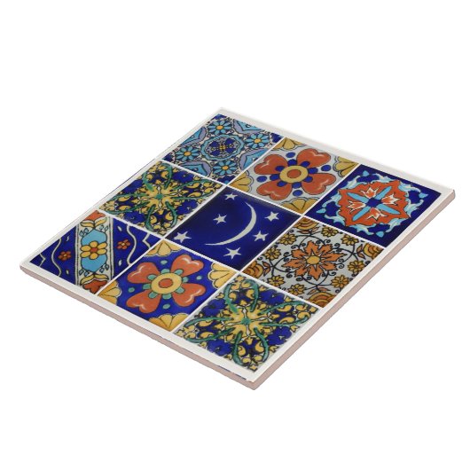 Bild von Talavera Tile auf 6 x 6 Keramiken Tile Fliese (Seite)