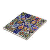 Bild von Talavera Tile auf der kleinen Keramik Fliese (Seite)