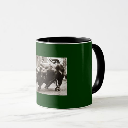Bild von Wall Street Stier Tasse (VorderseiteRechts)