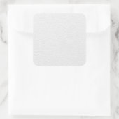 Bild von weißem Leder. Quadratischer Aufkleber (Tasche)