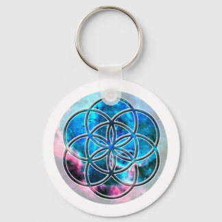 Bild von Zahl 7: Der Samen des Lebens Schlüsselanhänger