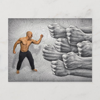 Bildaufnahme des Stifts VS - Kampf und Entschlosse Postkarte