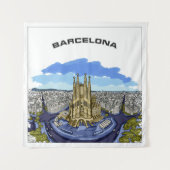 Bildband Barcelona Wandteppich (Vorderseite)