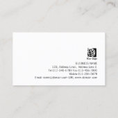 Bildberaterin Falschgold-Monogramm Visitenkarte (Rückseite)
