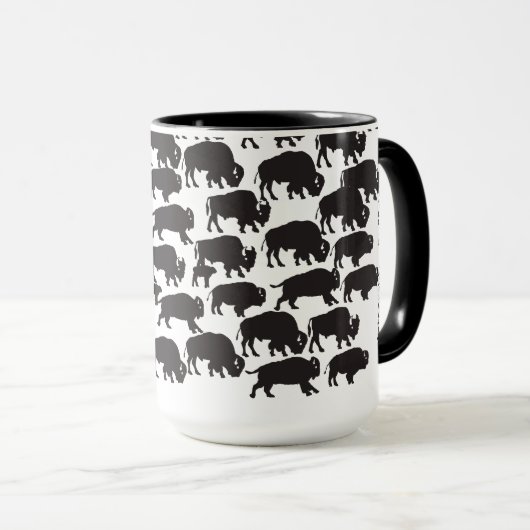 Bilddagramm - Büffel Tasse (VorderseiteRechts)