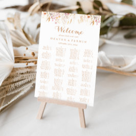 Bilddarstellung für den Fall Wild florale Alphabet Poster