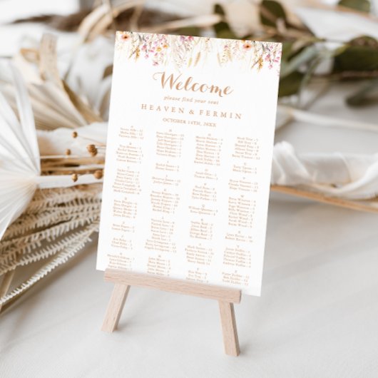 Bilddarstellung für den Fall Wild florale Alphabet Poster