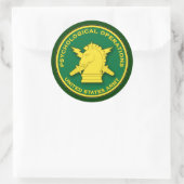 Bilddarstellung für psychologische Operationen Runder Aufkleber (Tasche)