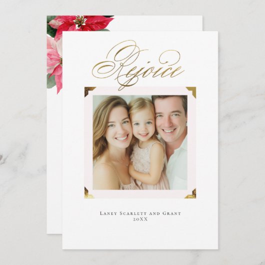 Bildecken neu erfreuen feiertagskarte (Vorne/Hinten)