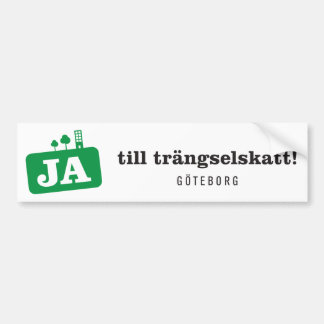 Bildekal - Ja till trängselskatt Autoaufkleber