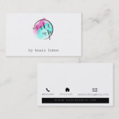 ★ bilden Logo-Modernes Kalligraphie-Entwurf ★ Visitenkarte (Vorne/Hinten)