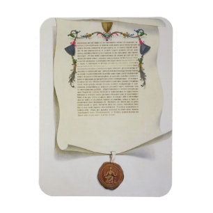 Bilden Sie Ausgabe der Magna Carta, erste publis Magnet