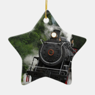 bilden Sie Bahnhofs-Motorschienenkunst der Keramik Ornament