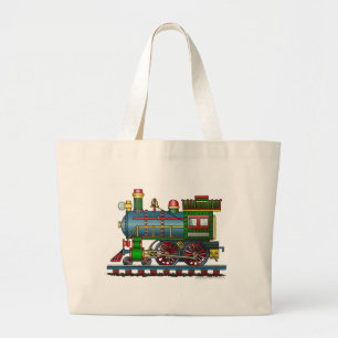 Bilden Sie Dampf-Motor Choo Choo Taschen/Taschen Jumbo Stoffbeutel