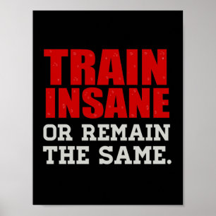 Bilden Sie geisteskrankes aus oder bleiben Sie die Poster