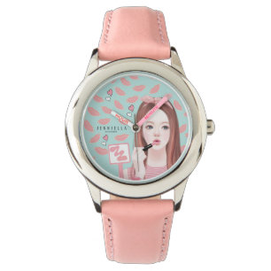 Bilden Sie Jennie Lederbanduhr Armbanduhr