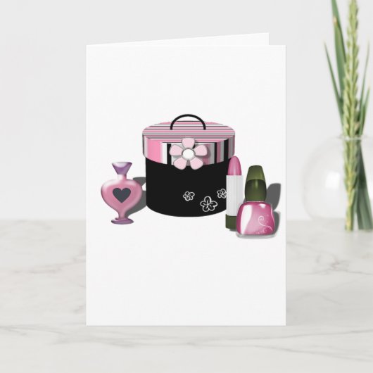 Bilden Sie Kosmetik-Mädchen Karte (Vorderseite)