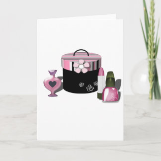 Bilden Sie Kosmetik-Mädchen Karte