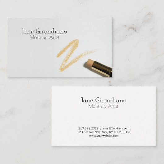 Bilden Sie Künstler-modernes berufliches elegantes Visitenkarte (Vorne/Hinten)