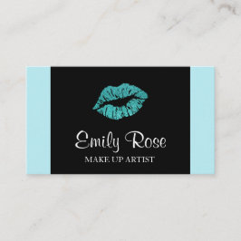 Bilden Sie Künstler-schwarzen und aquamarinen Visitenkarte