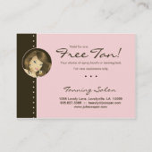 Bilden Sie Künstler VIP-Verein-Karten-hübsche rosa Rabattkarte (Rückseite)