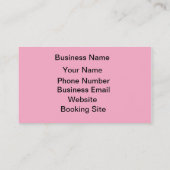 Bilden Sie Künstler Visitenkarte (Rückseite)