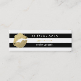 Bilden Sie Künstler-Visitenkarte - schickes Gold Mini Visitenkarte