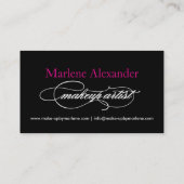 Bilden Sie Künstler-Visitenkarte Visitenkarte (Rückseite)